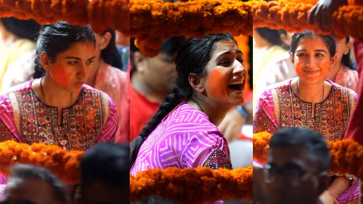 अनंत-राधिका ने किया गणेश विसर्जन, गुलाल से रंगे चेहरे, खुशी से चहकती दिखीं छोटी बहू