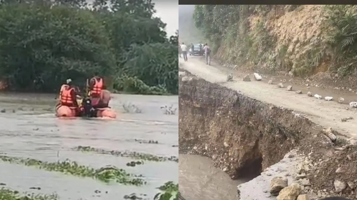 भारी बारिश से 6 राज्यों में जनजीवन प्रभावित, हिमाचल में भूस्खलन से सैंज मार्ग बंद, मुंबई में रेड अलर्ट Maharashtra flood himachal landslide- India TV Hindi