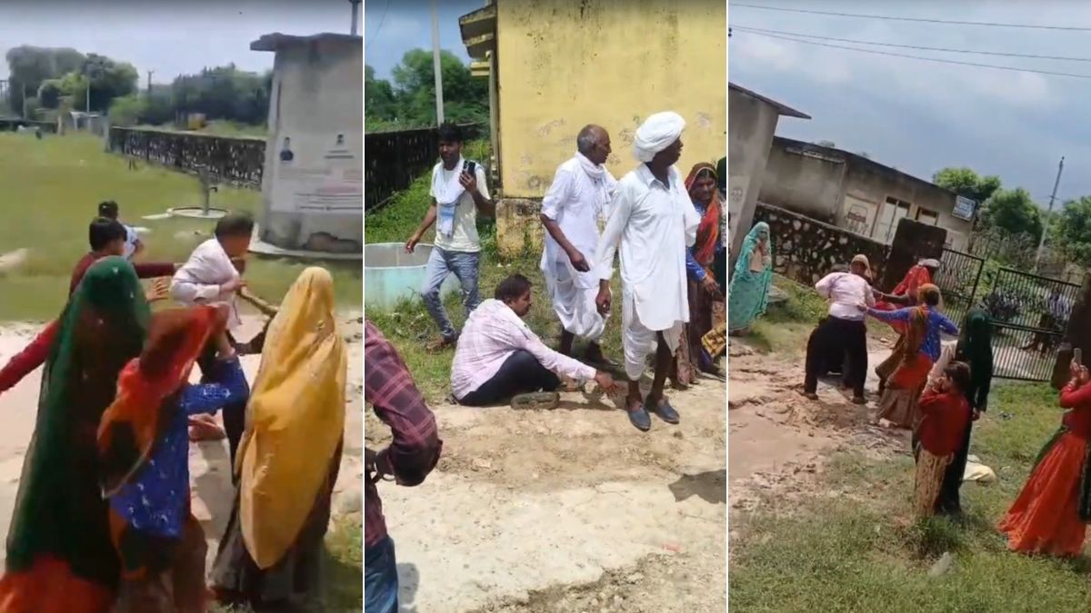 सरकारी स्कूल में हेडमास्टर ने बच्ची से की गंदी हरकत, महिलाओं ने दौड़ा-दौड़ाकर पीटा, कपड़े फाड़े; VIDEO वायरल