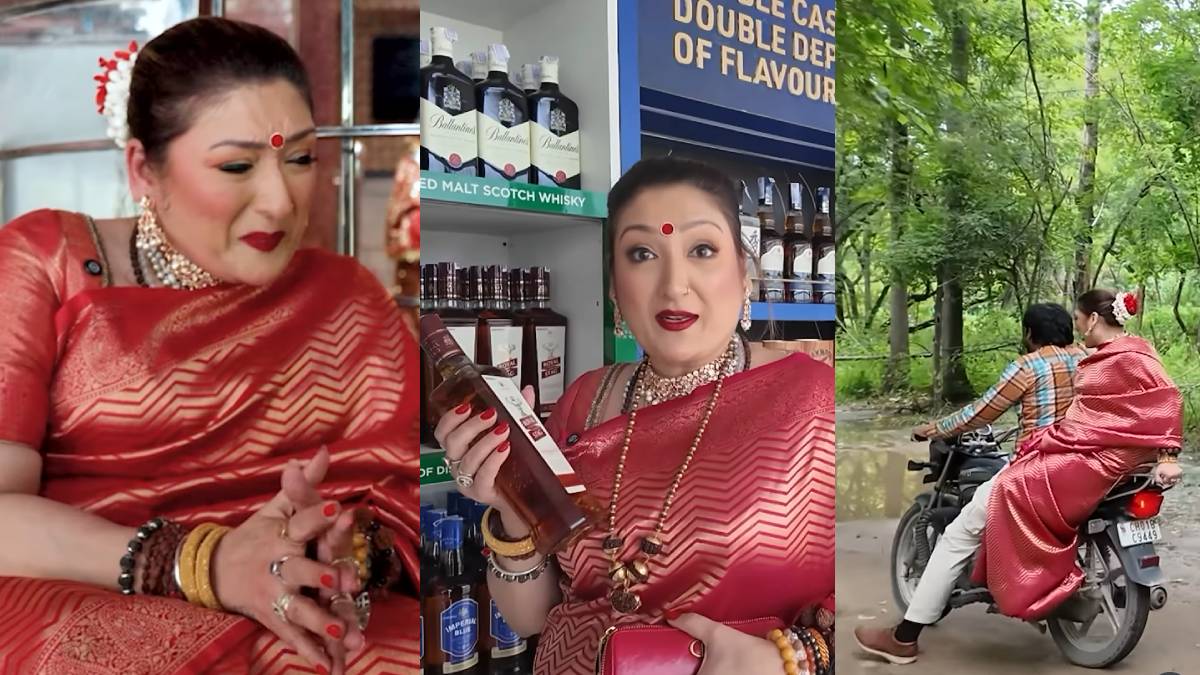 गोविंदा की पत्नी के सिर चढ़ा व्लॉगिंग का खुमार, मंदिर जाते हुए खरीदी शराब