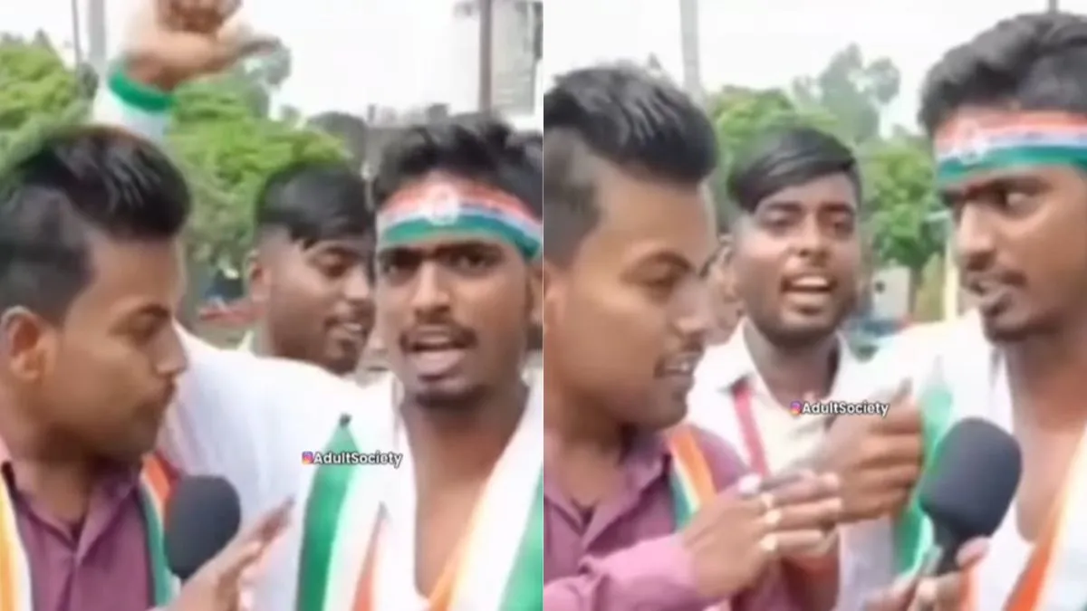 देशभक्ति में पागल हो चुका है यह लड़का, पूछा- क्यों मनाया जाता है 15 अगस्त, दिया ऐसा जवाब कि सुनकर चकरा गया दिमाग रैली में नारे लगाता छात्र- India TV Hindi