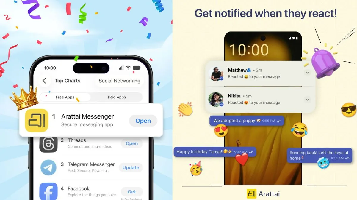 भारत के देसी मैसेजिंग एप Arattai पर क्या कह रहे सोशल मीडिया यूजर्स, क्या सच में WhatsApp का खेल खत्म ? What is Arattai app,Arattai app features, Arattai app functions, swadesi Arattai app, desi chat app - India TV Hindi