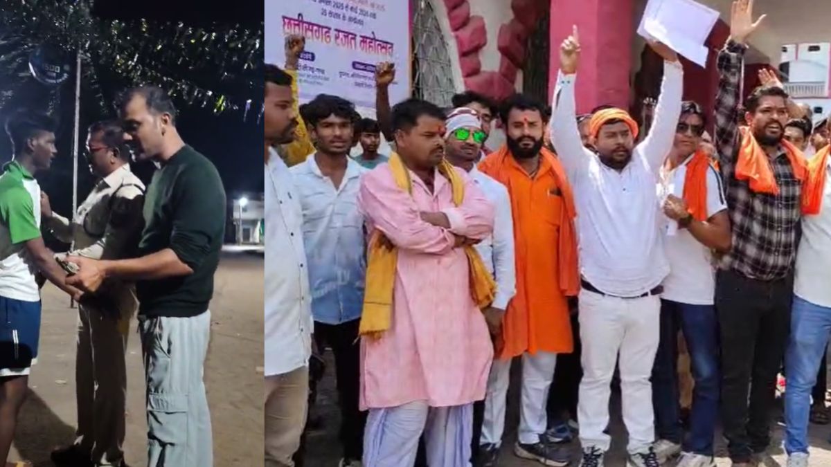 छत्तीसगढ़: दुर्ग में सेना के जवान से भिड़े पुलिसकर्मी, घर में लगे भगवा झंडे को हटवाने पहुंचे थे, मचा हड़कंप
