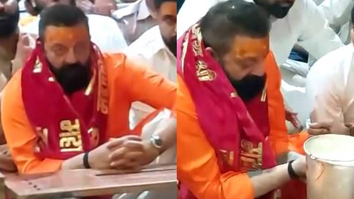 महाकालेश्वर मंदिर पहुंचे संजय दत्त, भगवान भोलेनाथ के चरणों में टेका माथा