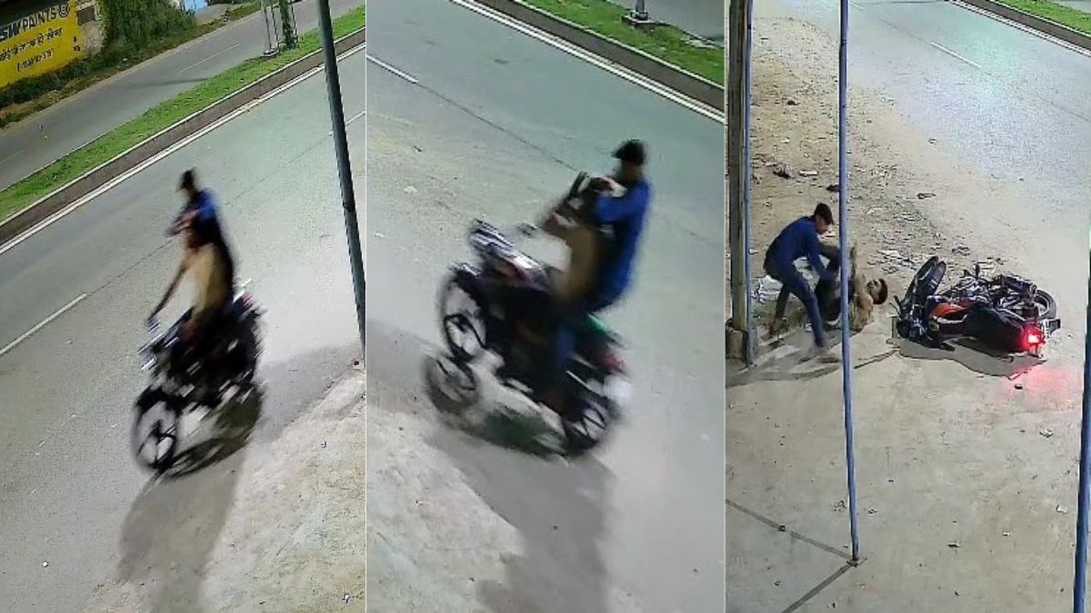 UP: चलती बाइक पर सरेआम गला रेतकर हत्या करने की कोशिश, CCTV में कैद हुई खौफनाक वारदात