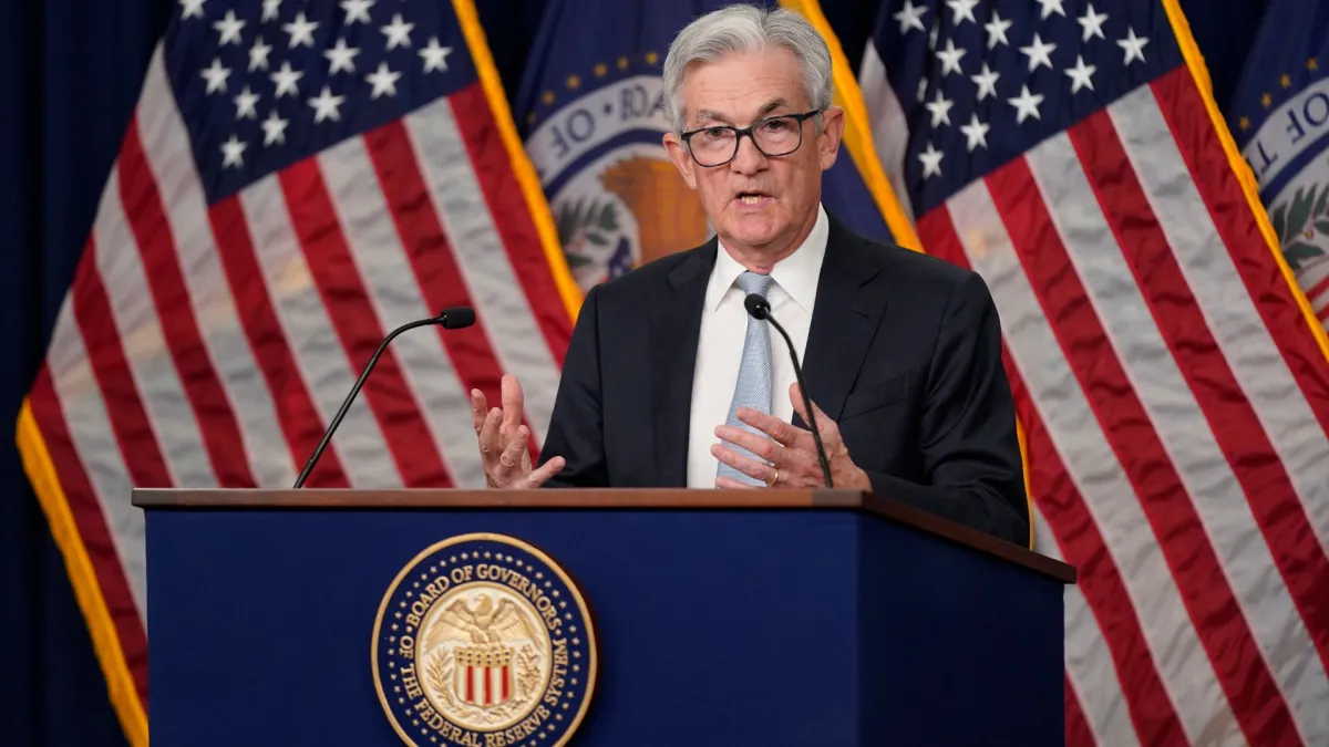 अमेरिकी फेडरल रिजर्व ने ब्याज दर में 0.25% कटौती की, चेयरमैन जेरोम पॉवेल बोले-'आगे और कटौती तय नहीं' अमेरिकी केंद्रीय बैंक फेडरल रिजर्व के चेयरमैन जेरोम पॉवेल।- India TV Paisa