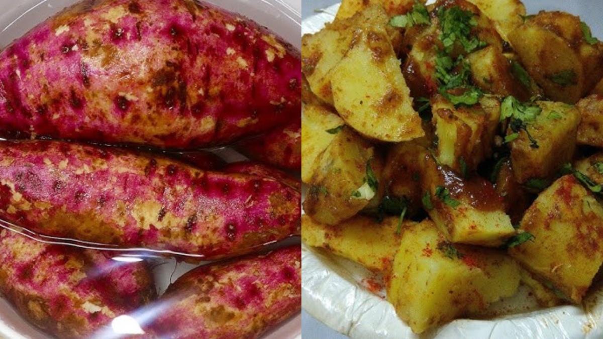 Sweet and sour chaat of sweet potato is perfect for evening snack, immediately note down the spicy recipe. Sweet and sour chaat of sweet potato is perfect for evening snack, immediately note down the spicy recipe.