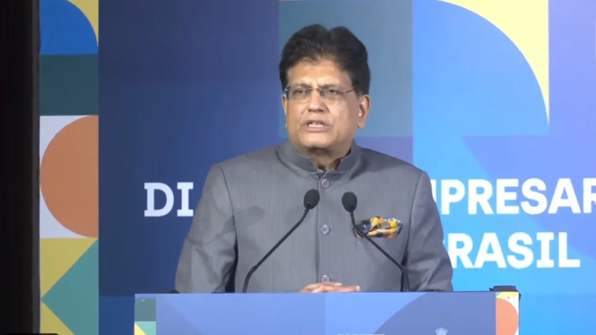 पीयूष गोयल ने FTA वार्ताओं पर दिया बड़ा अपडेट, अमेरिका सहित कई देशों के साथ सक्रिय बातचीत जारी गुरुवार को एक कार्यक्रम में बोलते केंद्रीय वाणिज्य और उद्योग मंत्री पीयूष गोयल।- India TV Paisa