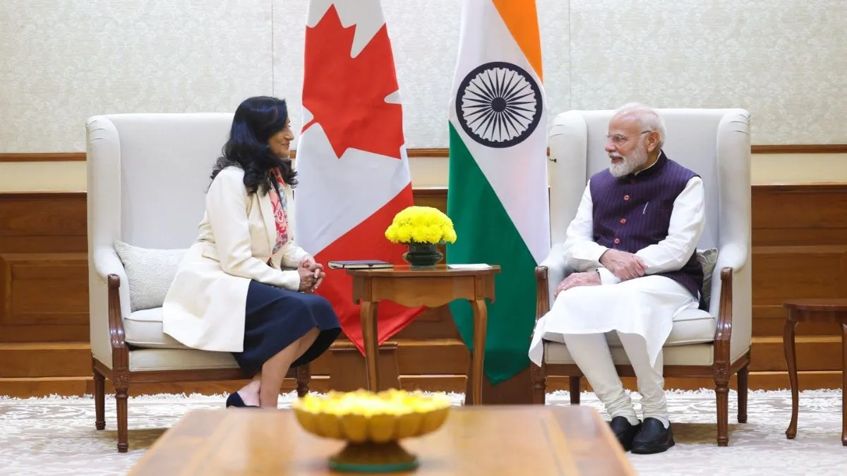 कनाडा की विदेश मंत्री अनीता आनंद ने PM मोदी से की मुलाकात।- India TV Hindi