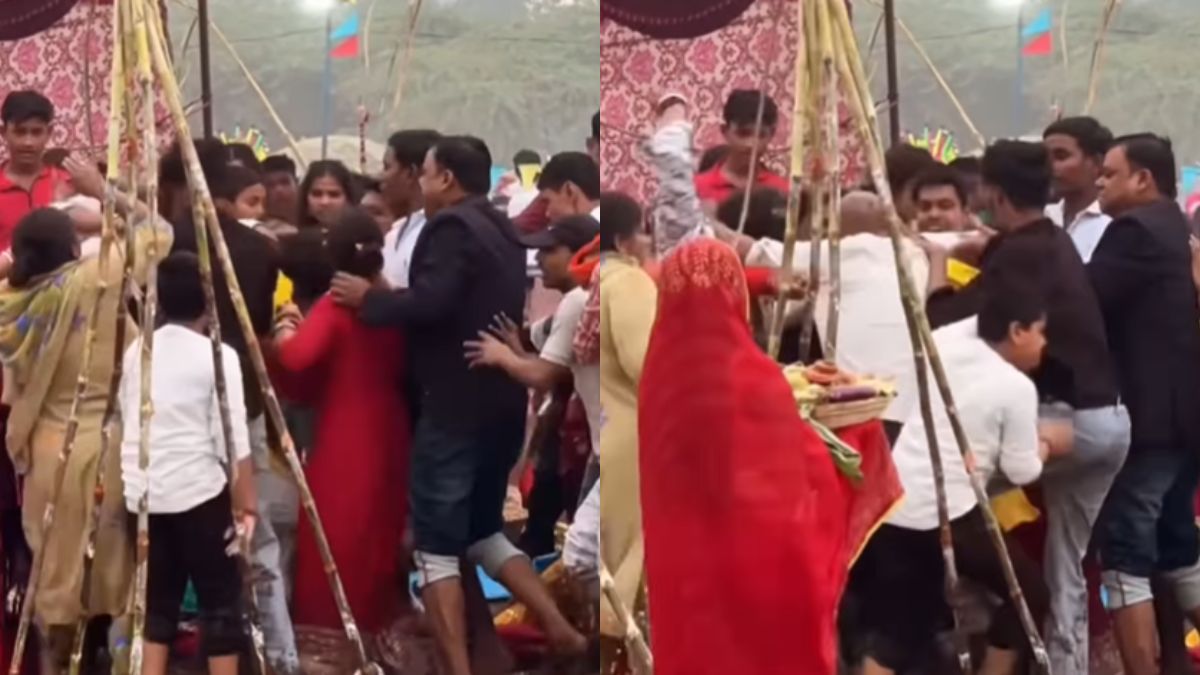 छठ जैसे पर्व पर भी लोगों को चैन नहीं, लड़ाई का Video सोशल मीडिया पर हुआ वायरल