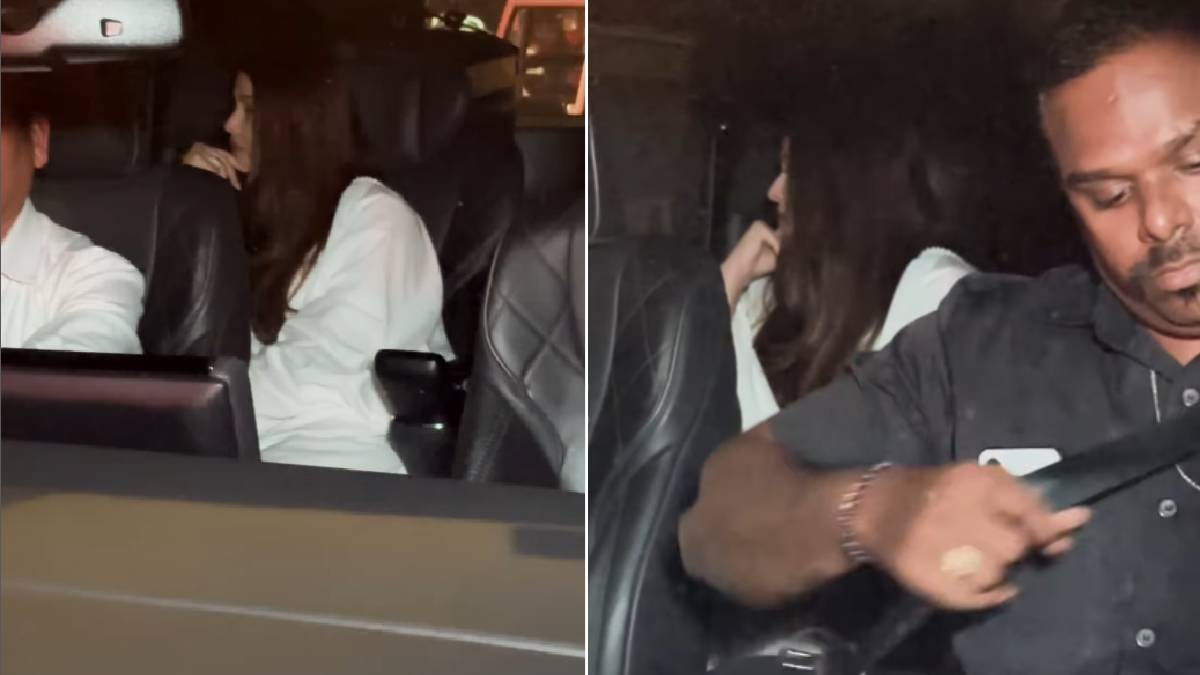 चेहरे पर उदासी लिए धर्मेंद्र की प्रेयर मीट से अकेले ही बाहर आईं ऐश्वर्या राय