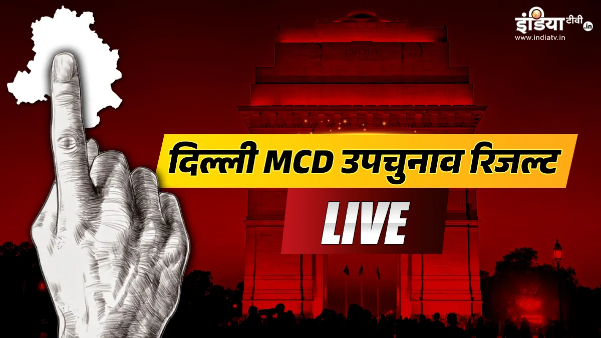 Delhi MCD Bypoll Results 2025: सभी 12 वार्डों के रिजल्ट घोषित, 7 पर बीजेपी, 3 पर AAP; एक पर AIFB की जीत दिल्ली MCD उपचुनाव रिजल्ट- India TV Hindi