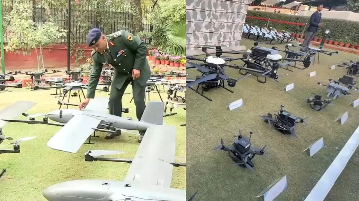 विराट, त्रिशूल और वज्र..., भारत ने दिखाई लड़ाकू ड्रोन्स की ताकत, देखें Video india combat Kamikaze drones- India TV Hindi