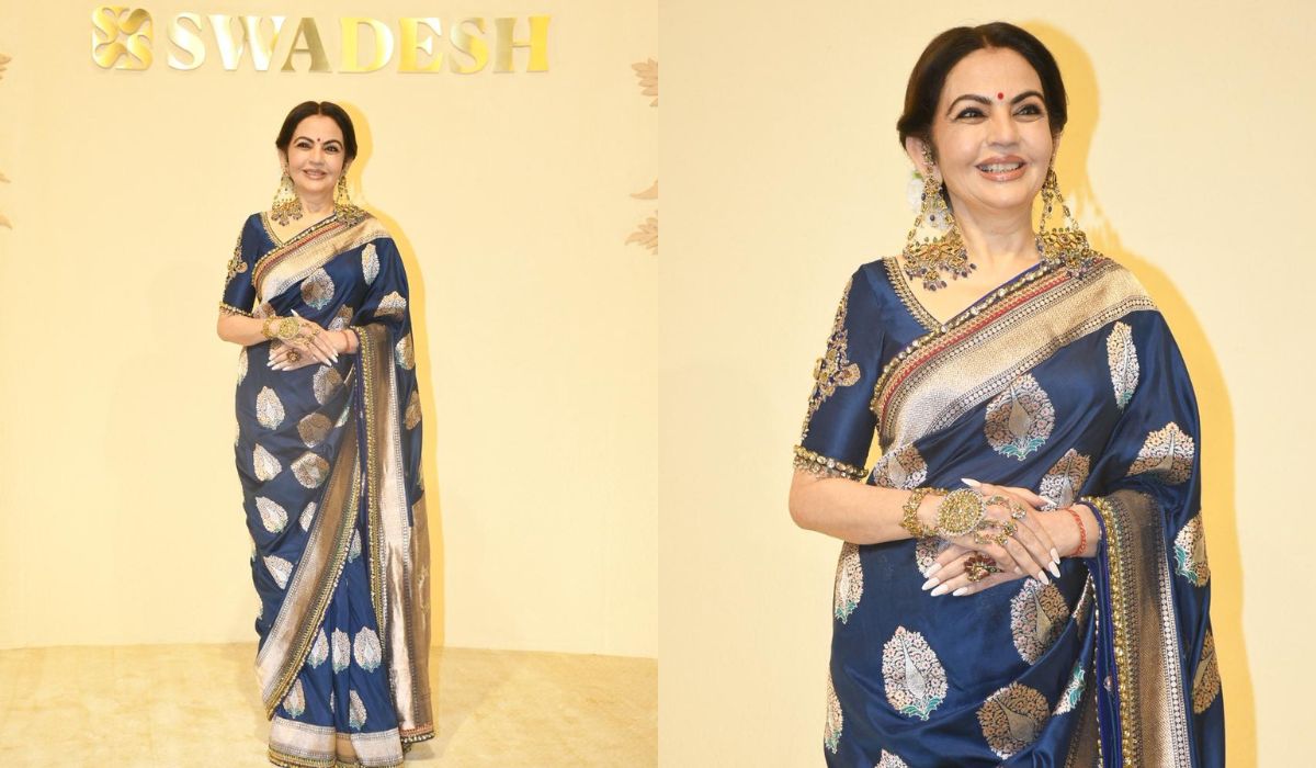 100 साल पुराने ईयररिंग ने नीता अंबानी के रॉयल लुक का बढ़ाया ग्रेस, सादगी से जीत लिया दिल