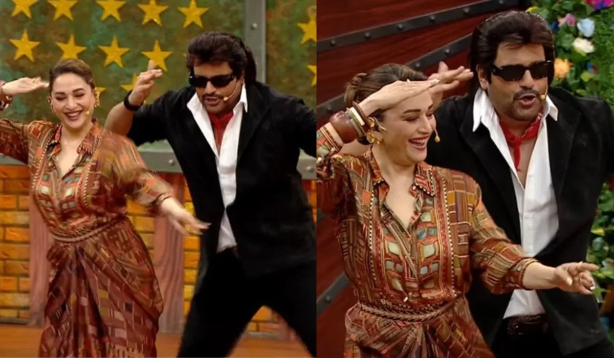 Laughter Chefs 3 के सेट पर माधुरी दीक्षित ने कृष्णा अभिषेक संग मचाई धूम, 'तेजाब' के सुपरहिट गाने पर किया डांस Madhuri Dixit- India TV Hindi