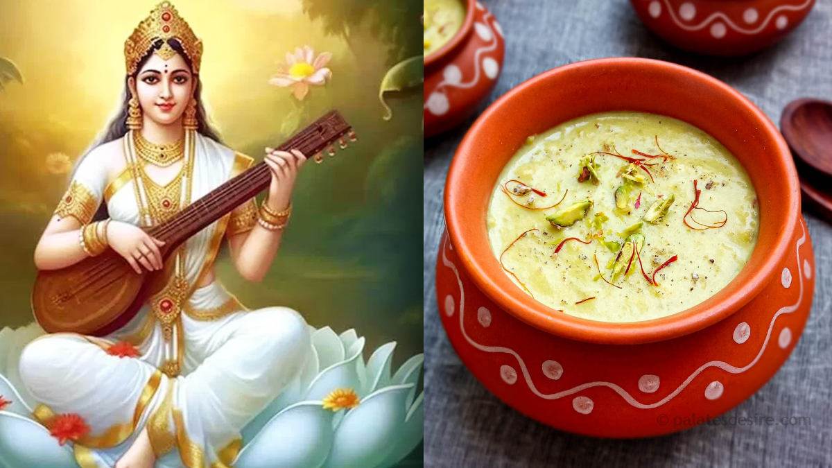बसंत पंचमी के दिन मां सरस्वती को चढ़ाएं केसरी खीर, बच्चों को खिलाएं ये प्रसाद, फटाफट नोट कर लें रेसिपी