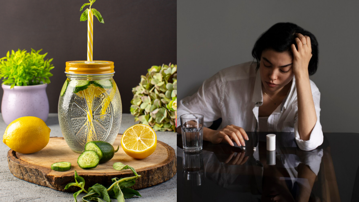 कल रात पार्टी में बहुत हो गया तो सुबह उठते ही पी लें ये ड्रिंक, पेट और लिवर हो जाएगा डिटॉक्स, हैंगओवर भी कम होगा कल रात पार्टी में बहुत हो गया तो सुबह उठते ही पी लें ये ड्रिंक, पेट और लिवर हो जाएगा डिटॉक्स, हैंगओवर भी कम होगा