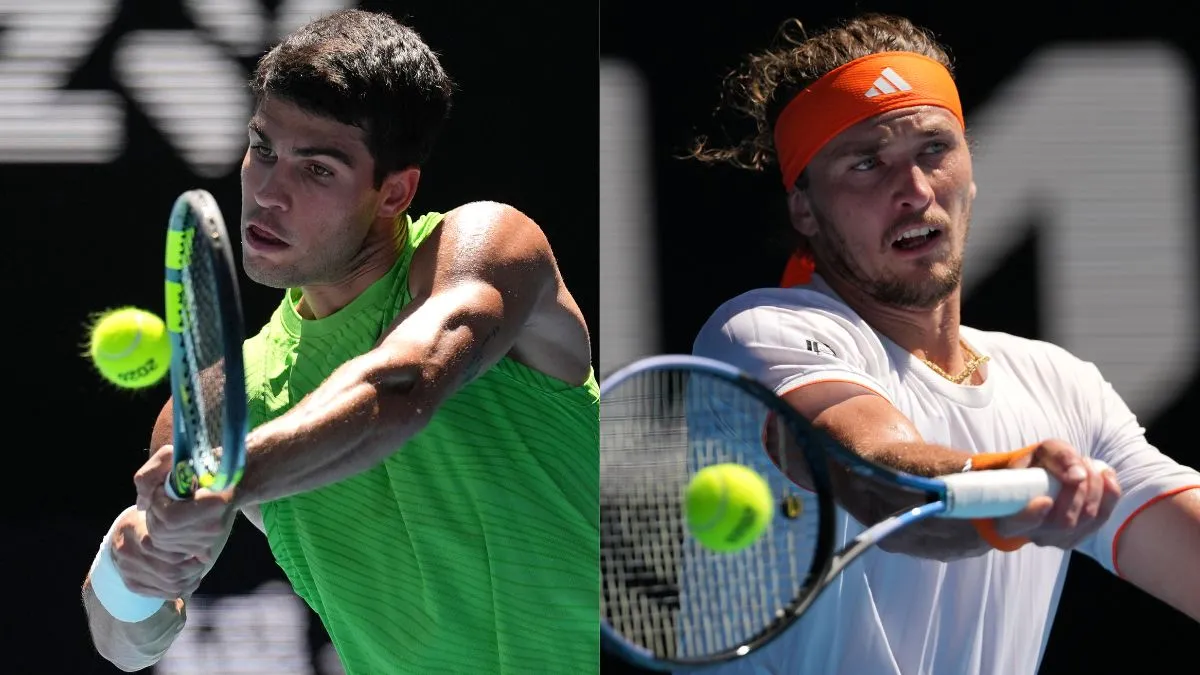 Australian Open Semifinal: कार्लोस अल्कारेज ने फाइनल में बनाई जगह, रोमांचक मुकाबले में एलेक्जेंडर ज्वेरेव को दी मात Alcaraz & Zverev- India TV Hindi