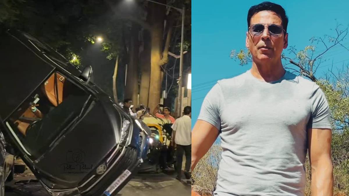 अक्षय कुमार की सिक्योरिटी कार का हुआ एक्सीडेंट, रिक्शा से टकराकर पलटी SUV