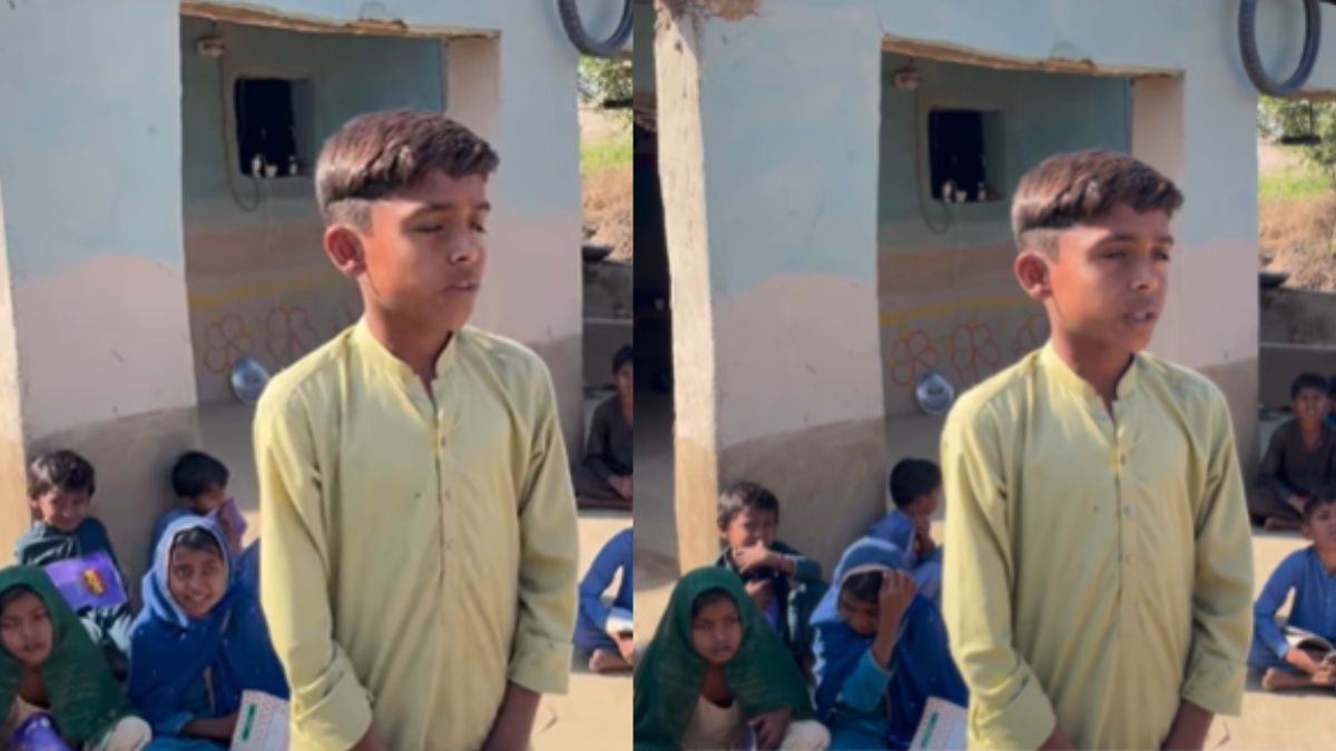 Pakistan Hindu School Video, Pakistan Ka Video Viral : पाकिस्तान के हिन्दू स्कूल में संस्कृत श्लोक सुनाते बच्चे का वीडियो वायरल