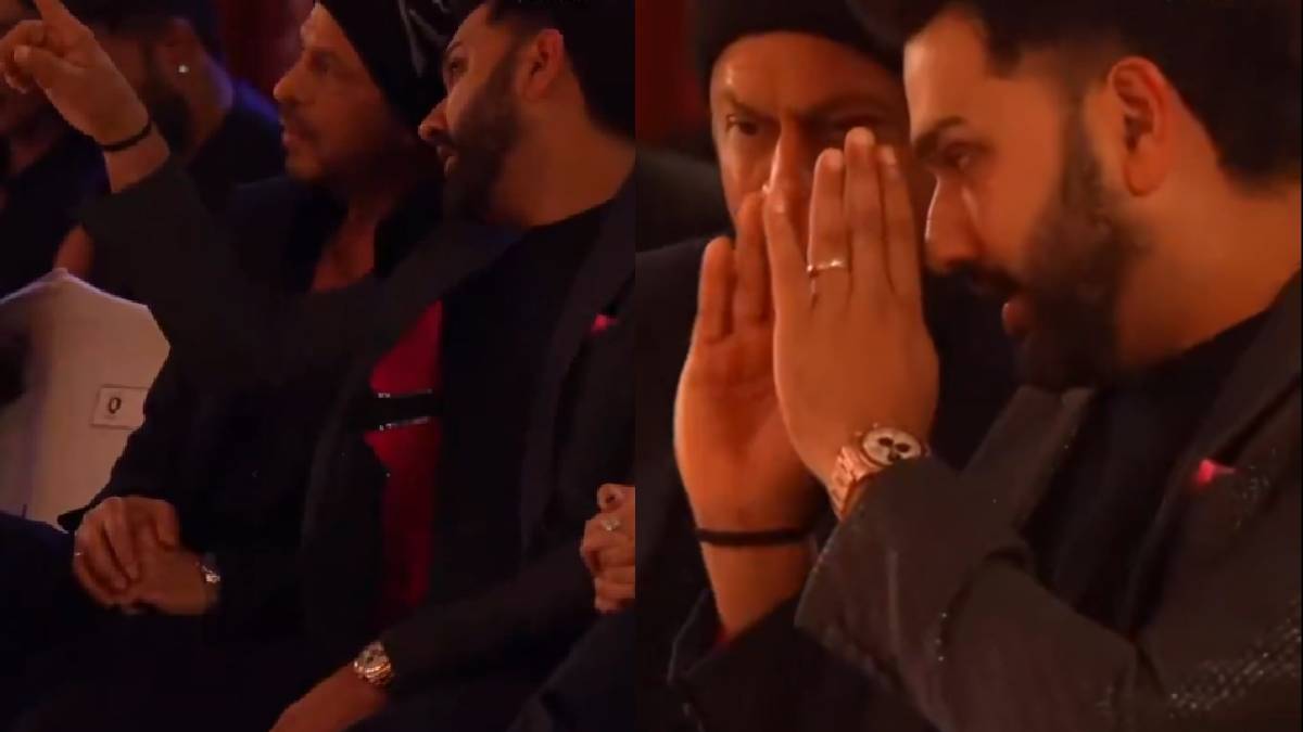 रोहित शर्मा समझा रहे थे बात, गौर से सुन रहे थे शाहरुख खान