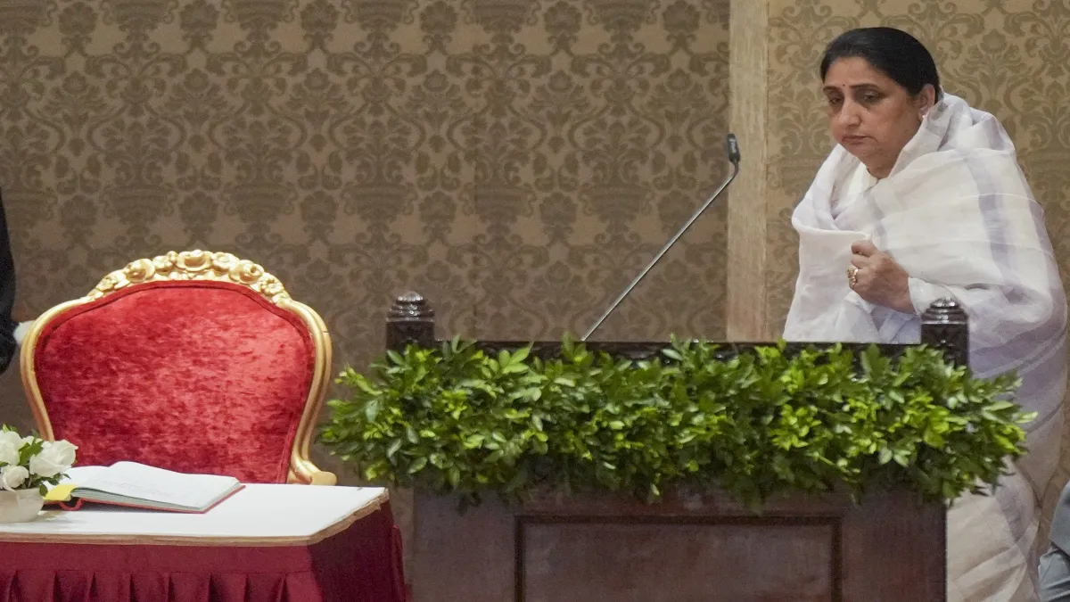 सुनेत्रा पवार बनीं महाराष्ट्र की पहली महिला डिप्टी सीएम, पीएम मोदी समेत कई नेताओं ने दी बधाई, जानिए क्या कहा? सुनेत्रा पवार ने ली डिप्टी सीएम पद की शपथ- India TV Hindi