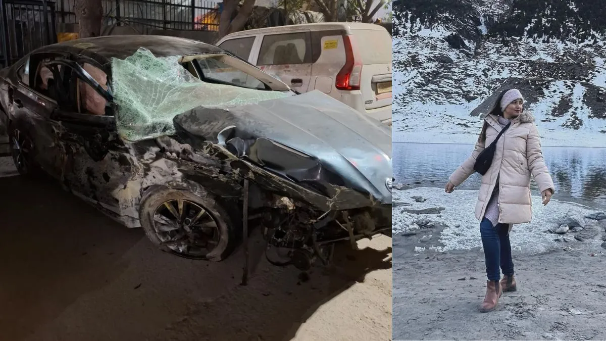 नोएडा: डिवाइडर से टकराई तेज रफ्तार कार के उड़े परखच्चे, युवती की मौत, 2 घायल एक्सीडेंट में युवती की हुई दर्दनाक मौत। - India TV Hindi