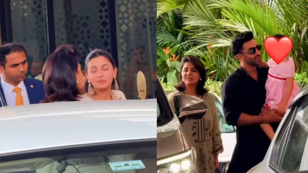 पापा रणबीर की गोद में दिखी राहा, मम्मी आलिया और दादी नीतू की चल रही थी चिटचैट