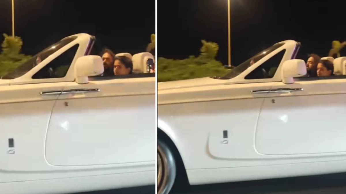 लेट नाइट ड्राइव पर निकले अनंत-राधिका, Sea Link पर दौड़ाई रोल्स रॉयस