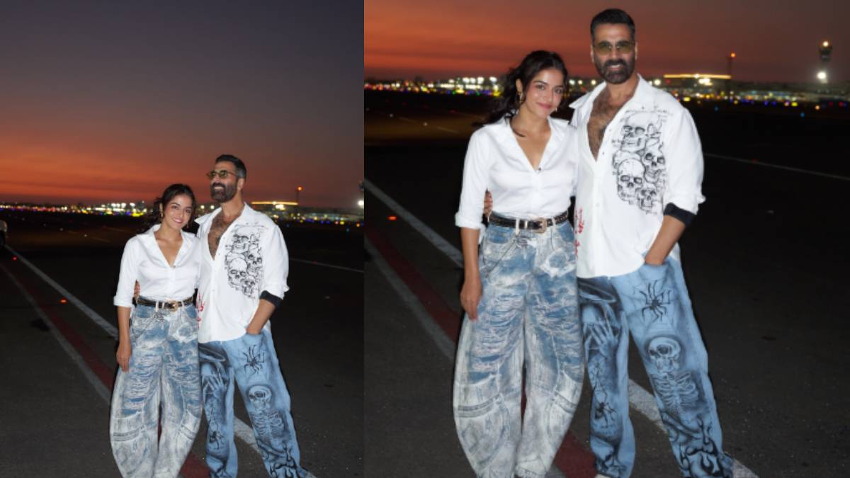 शुरू हुआ भूत बंगला का प्रमोशन, अक्षय कुमार ने वामिका गब्बी के साथ दिए पोज