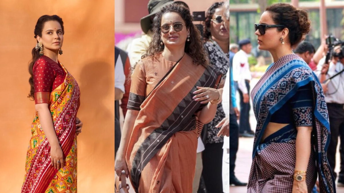 कंगना रनौत की ये साड़ियां ऑफिस के लिए हैं परफेक्ट, आपको भी दिखना है स्टाइलिश तो वार्डरोब में ज़रूर करें शामिल