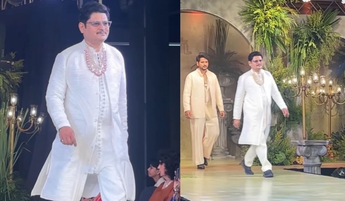 भाबीजी घर पर हैं के तिवारी जी का बदला लुक, रैंप पर अंगूरी भाभी के पति का दिखा जलवा