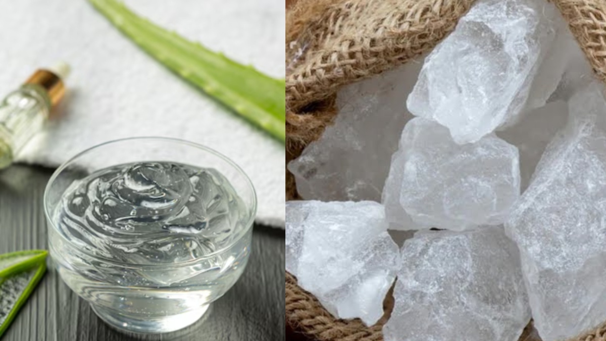 एलोवेरा में फिटकरी मिलाकर लगाने से क्या होता है? जानें यह कॉम्बिनेशन त्वचा की किन परेशानियों में है अमृत समान एलोवेरा में फिटकरी मिलाकर लगाने से क्या होता है? जानें यह कॉम्बिनेशन त्वचा की किन परेशानियों में है अमृत समान