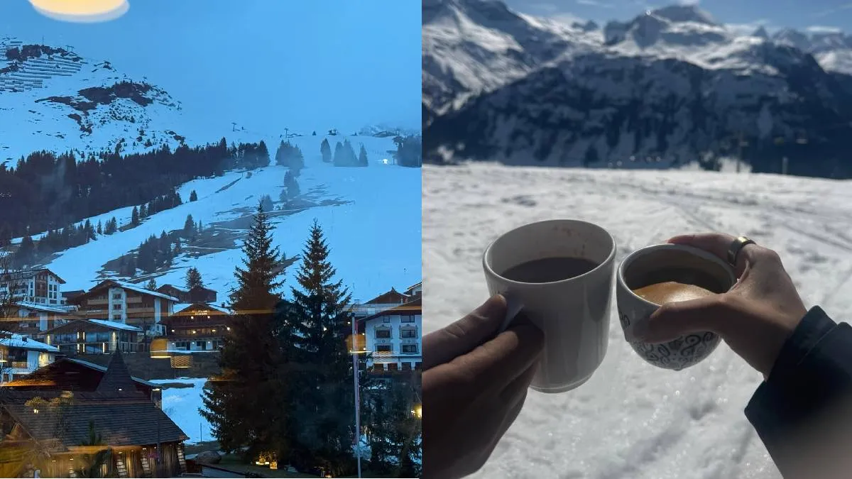 इन तस्वीरों को देखकर अंदाजा लगाया जा सकता है कि इस पावर कपल ने अपनी सालगिरह का जश्न स्विट्जरलैंड की बर्फीली पहाड़ियों में स्कीइंग करते हुए मनाया है। आलिया भट्ट ने अपने आधिकारिक इंस्टाग्राम हैंडल पर तस्वीरों का एक 'कैरोसेल' साझा किया, जिसने फैंस का दिल जीत लिया।