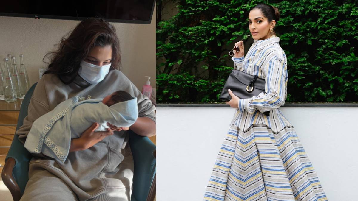 सामने आई सोनम कपूर के ला़डले की पहली झलक, मौसी ने शेयर की नन्हे मेहमान की तस्वीर