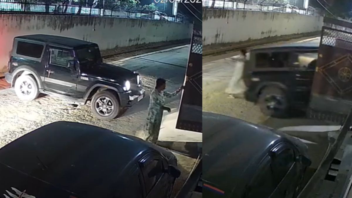 थार से कुचलकर दर्दनाक मौत, चीखती-चिल्लाती रह गई बुजुर्ग महिला; सामने आया VIDEO