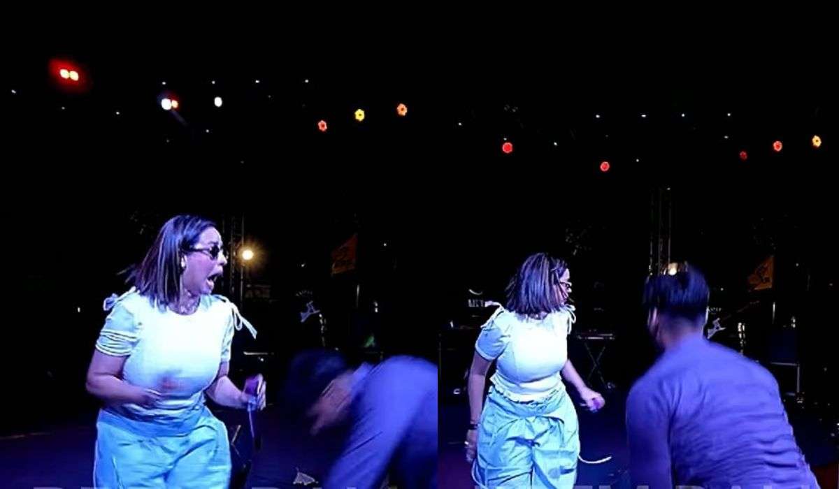 सुनंदा शर्मा के लाइव शो में हुआ हंगामा, स्टेज पर किसे देख घबराईं सिंगर?