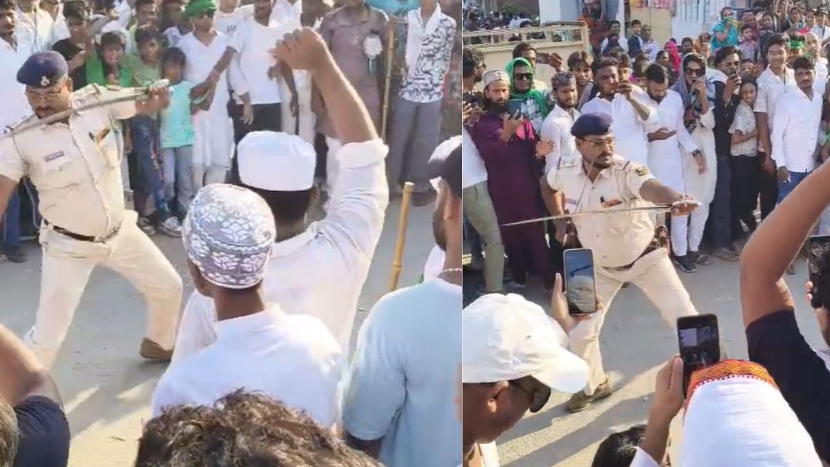मुजफ्फरपुर:मुहर्रम जुलूस में ड्यूटी पर तैनात दरोगा ने वर्दी में की तलवारबाजी, वीडियो वायरल, जांच के आदेश