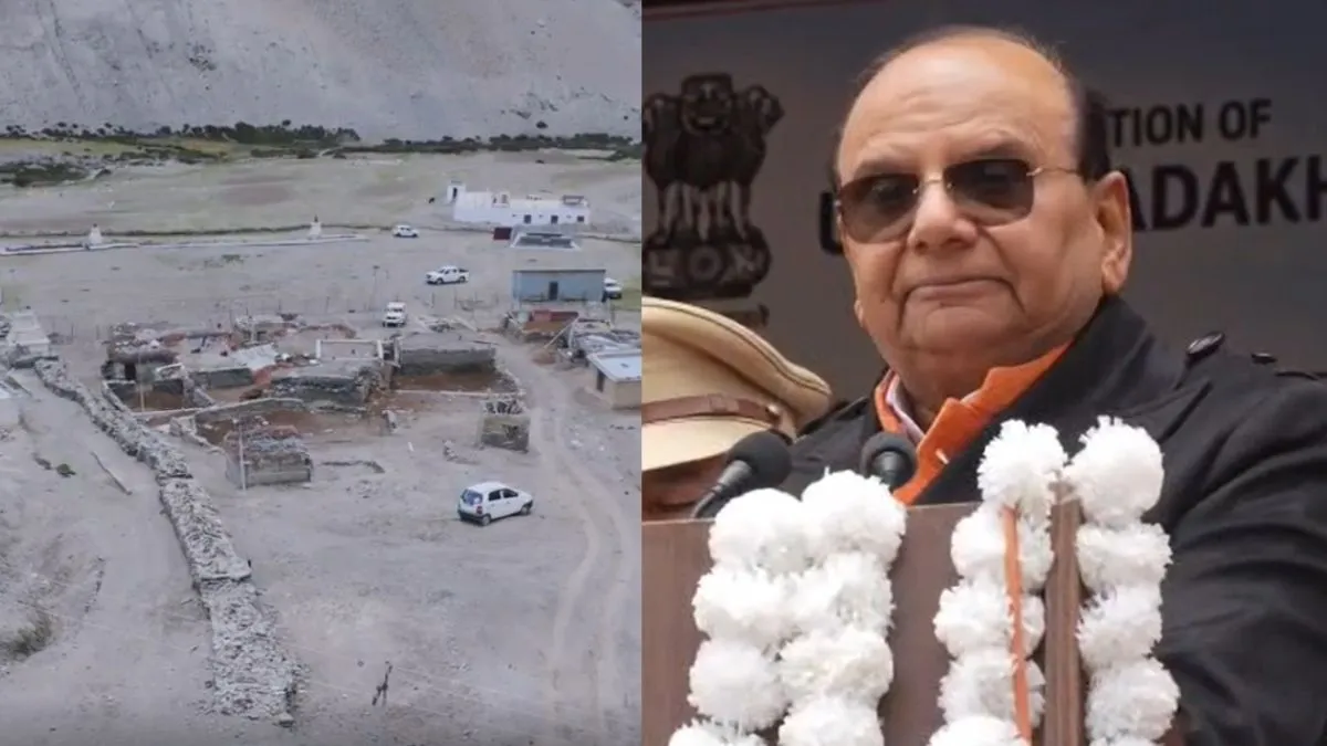 लद्दाख के LG वीके सक्सेना ने भारत-चीन सीमा पर रखी मॉडल बॉर्डर विलेज की आधारशिला, जानें इसकी खासियत Chumur model border village- India TV Hindi