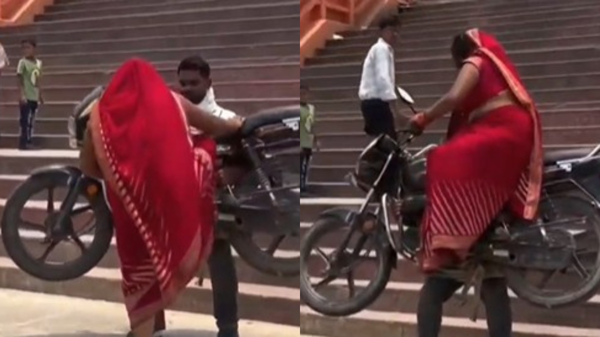 प्रतापगढ़ में रीलबाजी का खतरनाक बुखार, बेल्हा देवी मंदिर घाट पर बाइक के साथ किया स्टंट, वीडियो वायरल