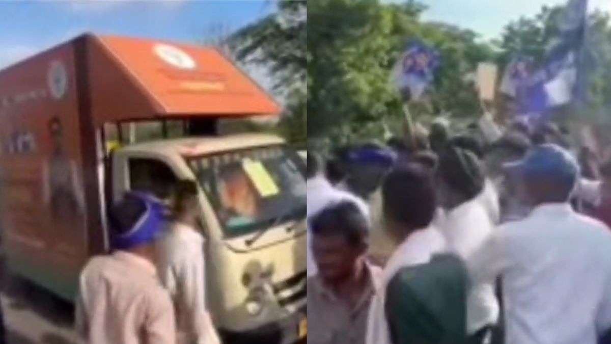 मध्य प्रदेश के दतिया में बीजेपी के प्रचार वाहन पर हमला, फाड़े गए बैनर