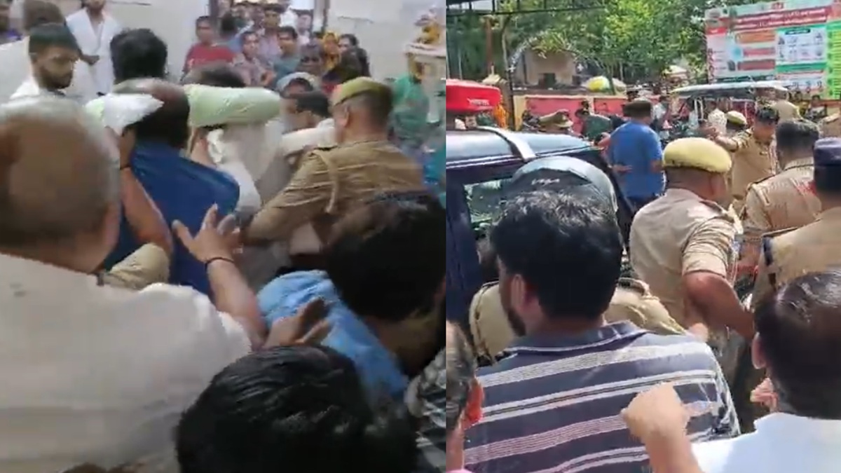 हत्या के आरोपी निलंबित सिपाही की अस्पताल में जमकर पिटाई, मेडिकल के दौरान भड़की भीड़