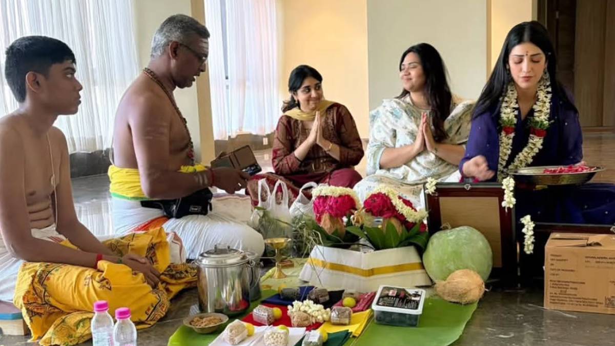 श्रुति हासन बनीं नए घर की मालकिन, चेन्नई में खरीदे नए घर में की गृह प्रवेश पूजा
