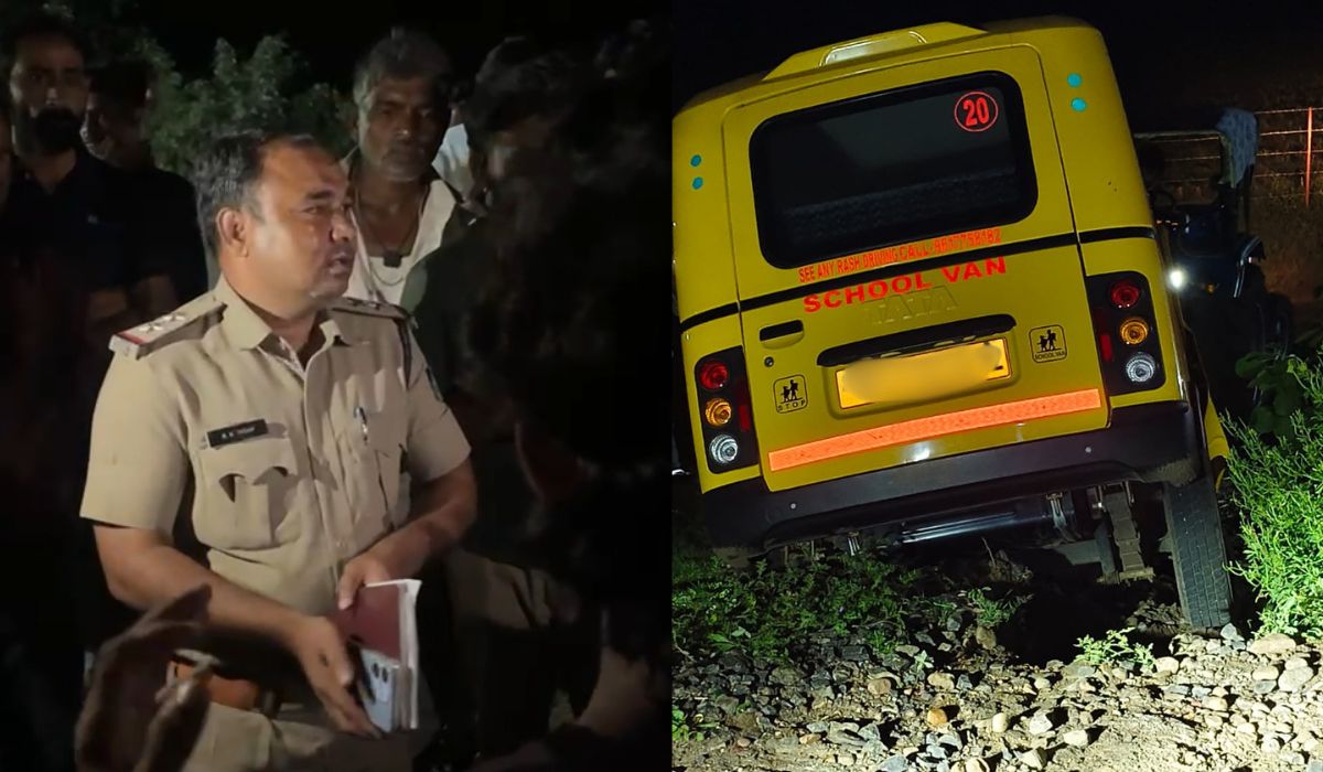 स्कूल वैन से टक्कर के बाद बाइक सवार की मौत, रेत माफिया की लापरवाही से हुआ हादसा
