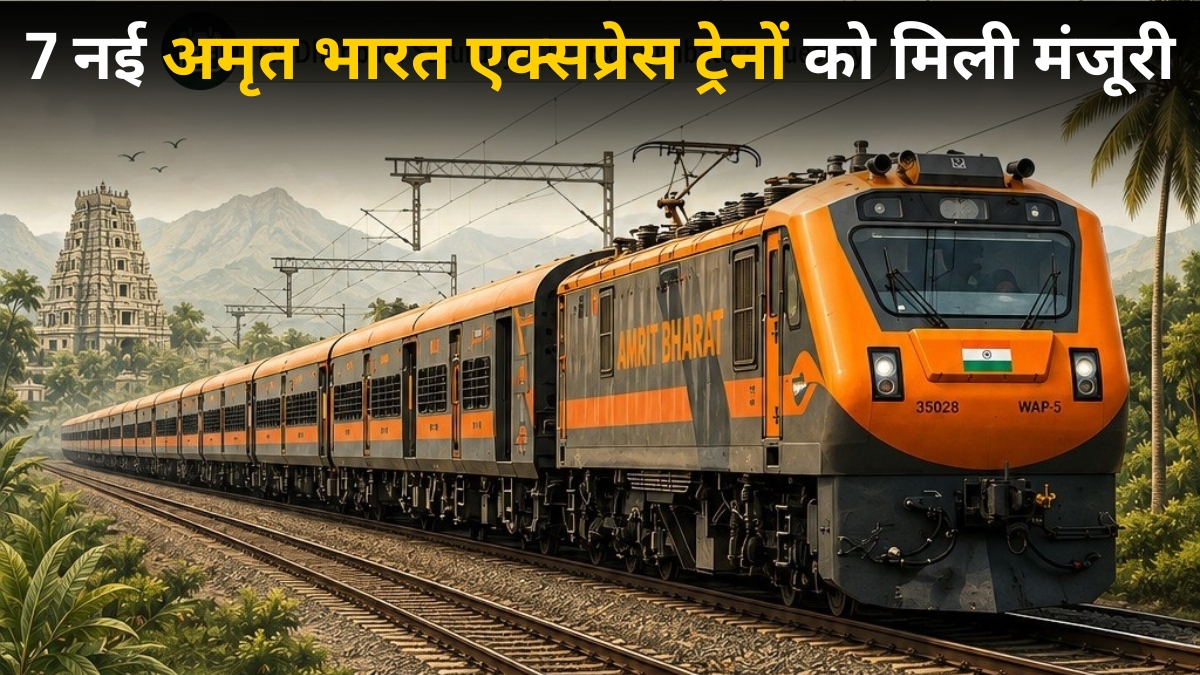 रेलवे ने खोल दिया खजाना! देश के इन हिस्सों में दौड़ेंगी 7 नई अमृत भारत एक्सप्रेस, लाखों यात्रियों को होगा फायदा