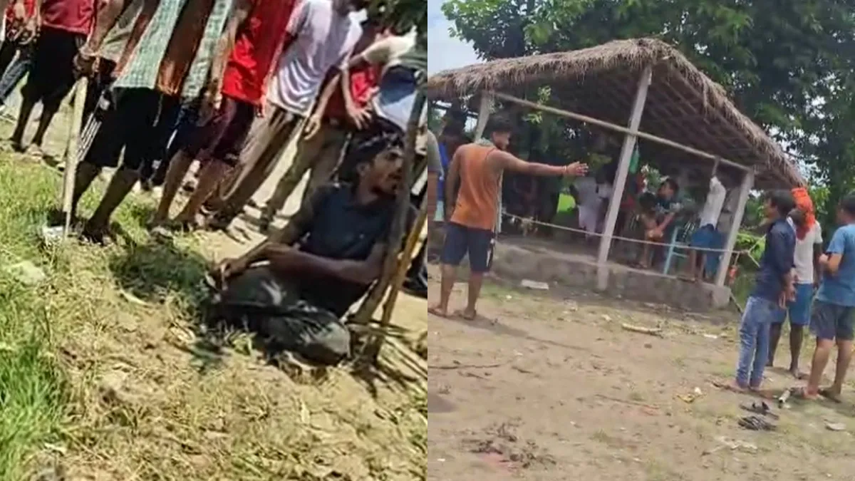 अररिया में चोरी के शक में तीन युवकों को बांधकर पीटा, तालिबानी सजा का वीडियो वायरल Araria- India TV Hindi