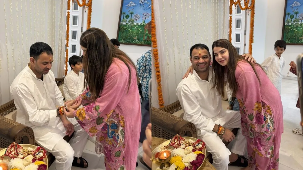 बड़ी बहन चंदा यादव ने भी तेज प्रताप की कलाई में राखी बांधी। तेज प्रताप ने एक्स हैंडल पर फोटो शेयर कर कहा कि रक्षाबंधन के शुभ अवसर पर हमारी बड़ी बहन चंदा यादव ने मुझे स्नेहपूर्वक राखी बांधी और अपना ढेर सारा प्रेम एवं आशीर्वाद दिया। 