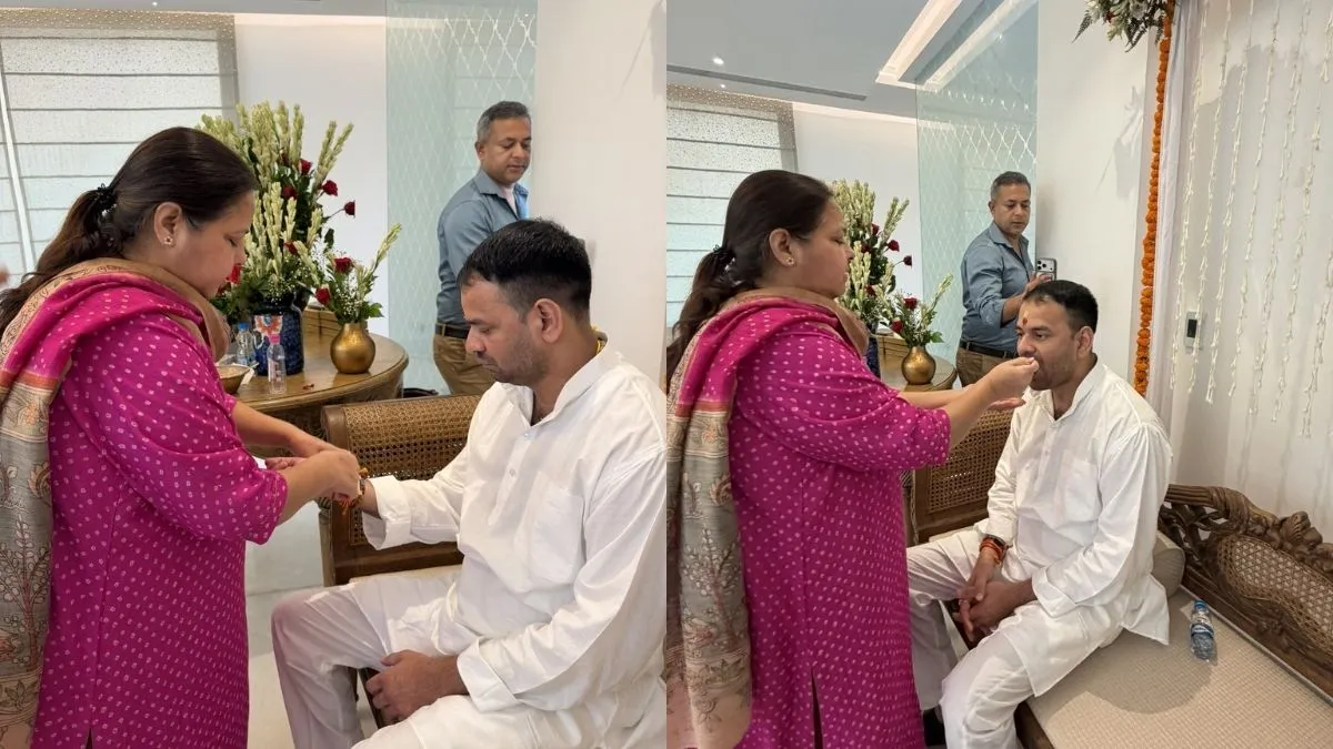 तेज प्रताप को उनकी बड़ी बहन और सांसद मीसा भारती ने भी राखी बांधी। इस मौके पर तेज प्रताप ने कहा कि रक्षाबंधन के पावन अवसर पर मेरी बड़ी बहन मीसा भारती ने मुझे स्नेह और प्रेम से राखी बांधी। इस शुभ अवसर पर मैंने उनका आशीर्वाद प्राप्त किया। भाई-बहन का यह पवित्र रिश्ता हमेशा प्रेम, विश्वास और अपनापन से भरा रहे।