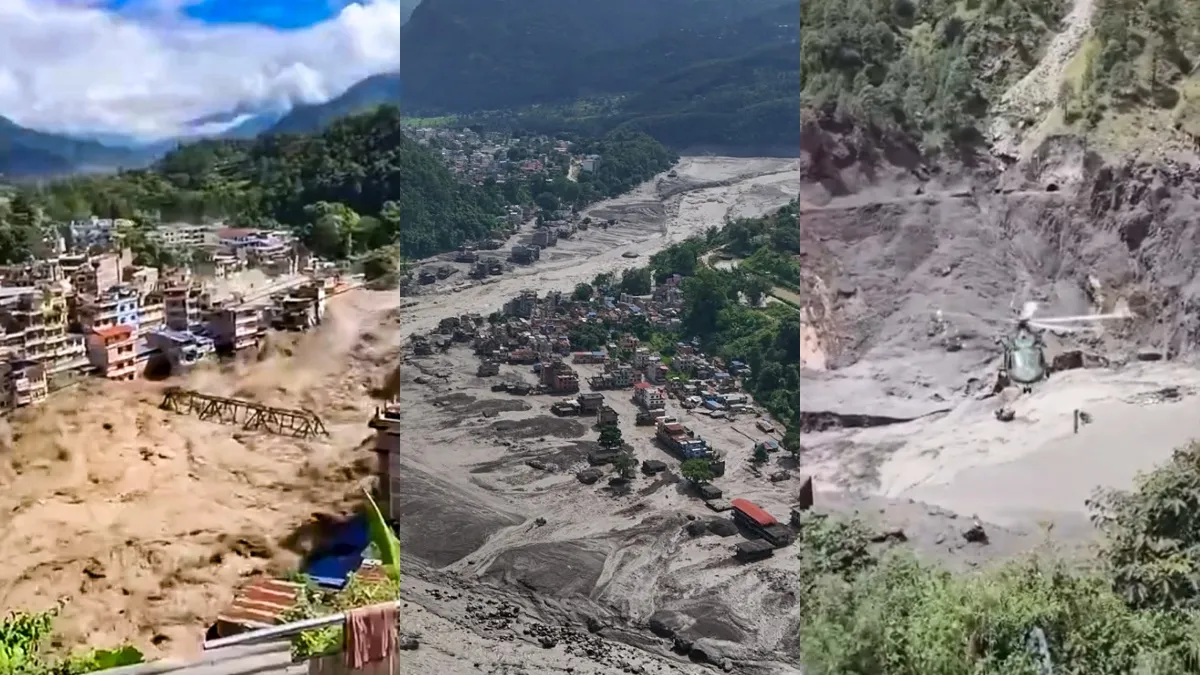 नेपाल के रसुवा में अचानक आई भीषण बाढ़ ने भारी तबाही मचा दी है। सैलाब की रफ्तार इतनी तेज थी कि कई इलाकों में घर, पुल और सड़कें देखते ही देखते पानी में समा गए। तबाही की पिक्चर सामने आई है। इस अचानक आई भीषण बाढ़ में कई गांवों के पूरी तरह बह जाने की आशंका जताई जा रही है।