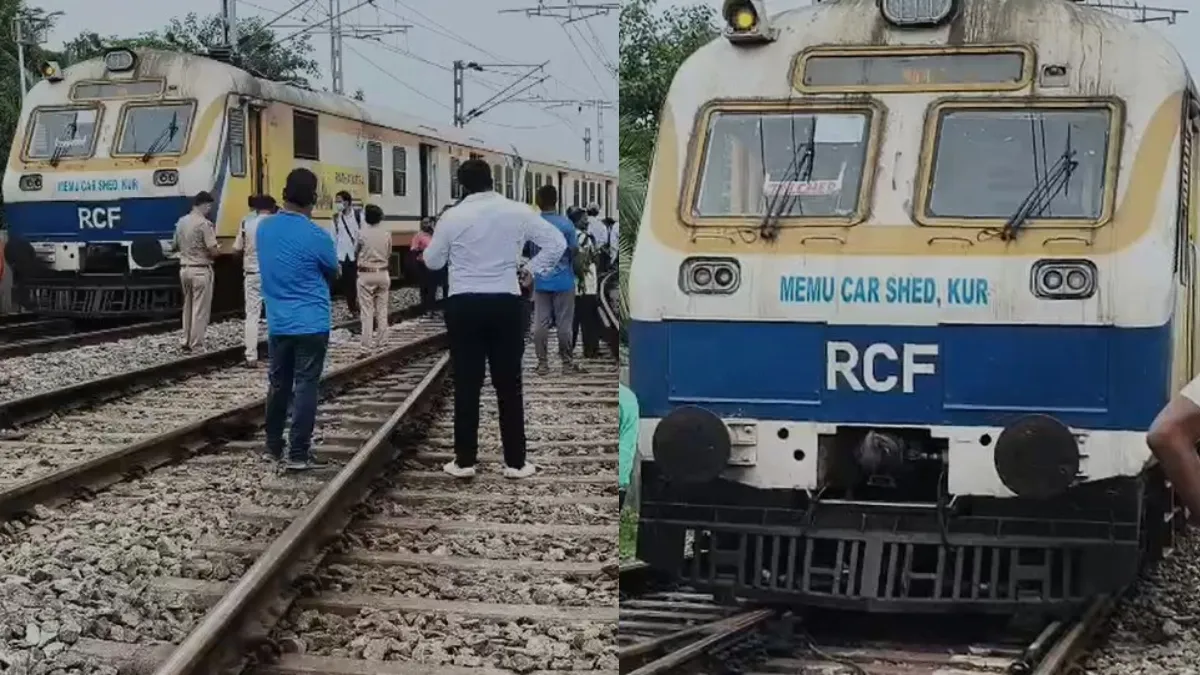 पुरी में पटरी से उतर गया ट्रेन का इंजन, स्टेशन से 300 मीटर दूर की घटना, मौके पर जुटे अधिकारी - India TV Hindi